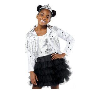 NEW That Girl Lay Lay Halloween Costume Girls Small 6-6X Dress Jacket Tiara